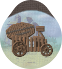 Trebuchet unit token showing large siege weapon